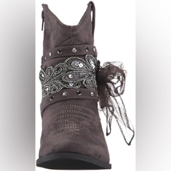 Not Rated Women's Midas Ankle Bootie Grey Sz 7.5 women - Picture 6 of 16